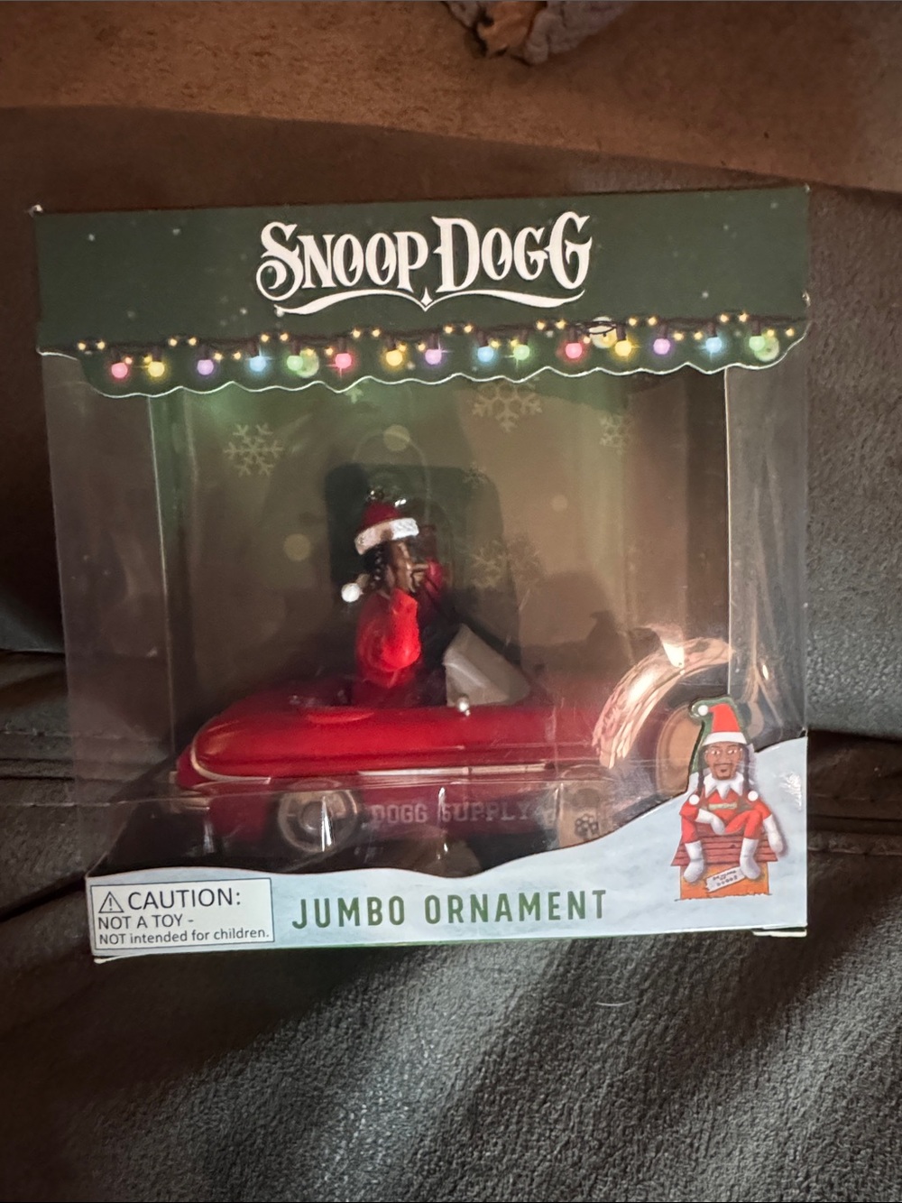 Snoop Dogg Red Jumbo Ornament - Holiday Decor